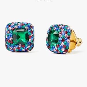 Kate Spade Something Sparkly Cushion Clay Pavé Studs
